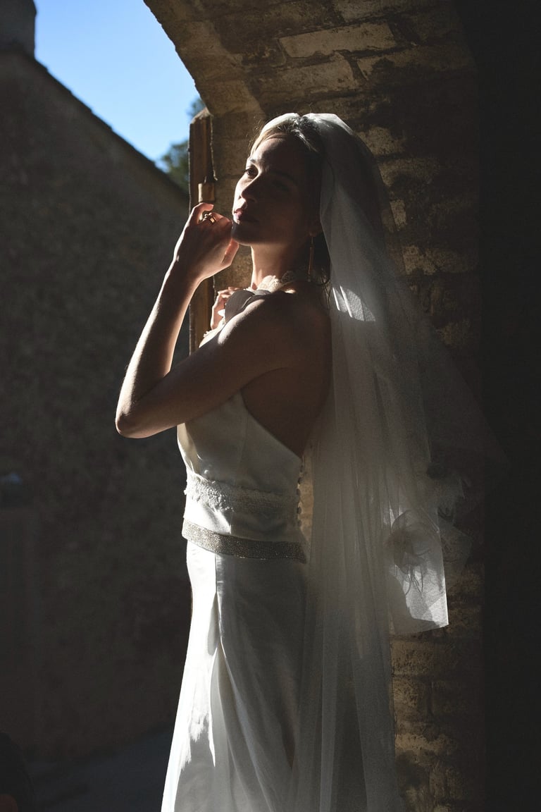 photo elegante mariée