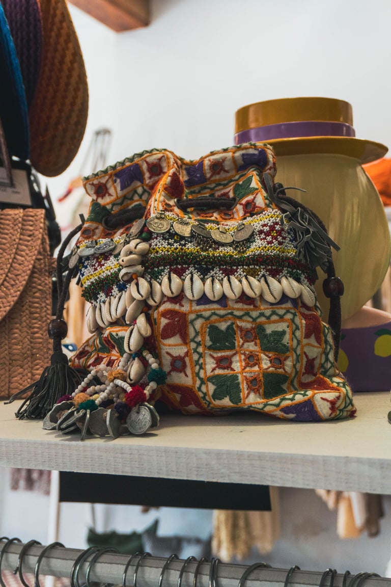Bolso estilo boho Ibiza Ghaliaria Moda tienda en Dénia