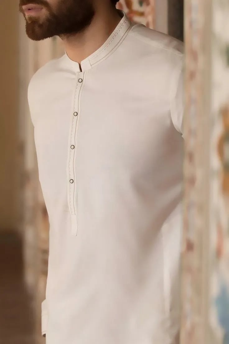 Pakistani male model wearing stylish traditional and modern fashion by LOOKOFME