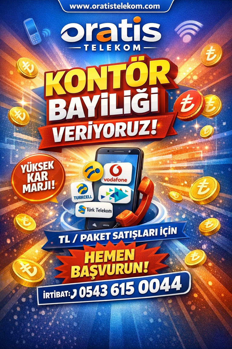 Oratis Telekom ile Kontör Bayiliği Fırsatı