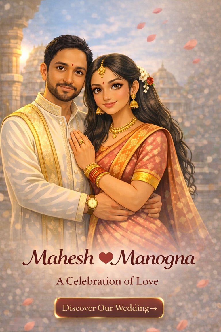 Witness the moment Mahesh and Manogna begin their forever.