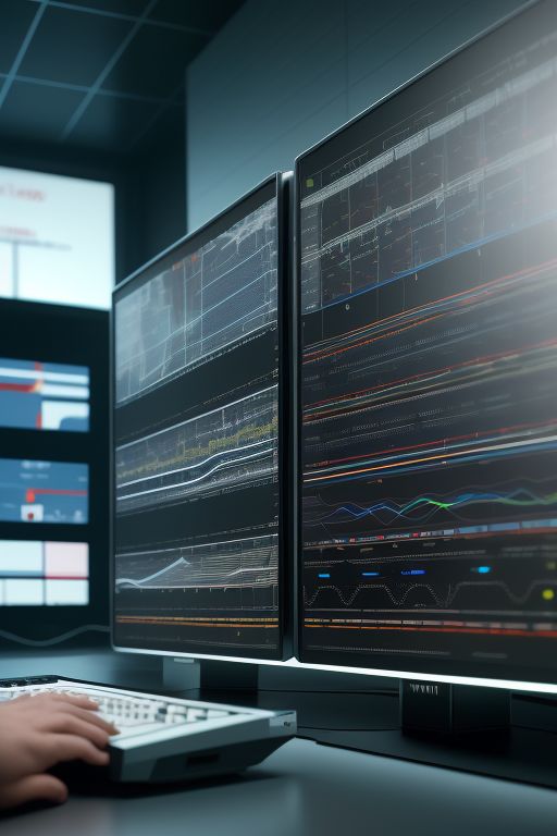 a person sitting at a desk with a keyboard and a computer monitor