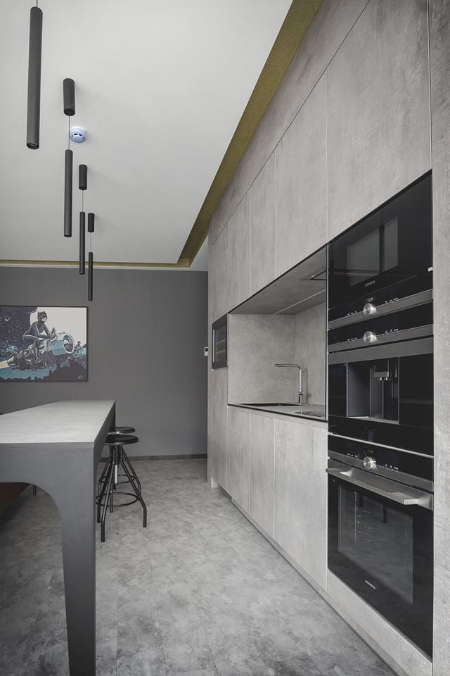 LVT grindys betono imitacija