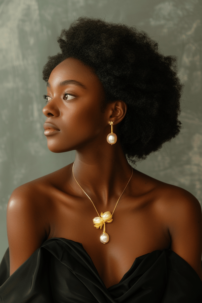 Floral Baroque Pearl Necklace Inspiration
