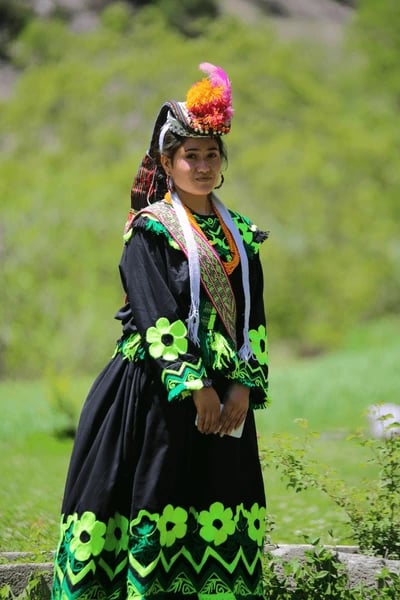 Chitral Kalash Valley Culture women in traditional dress