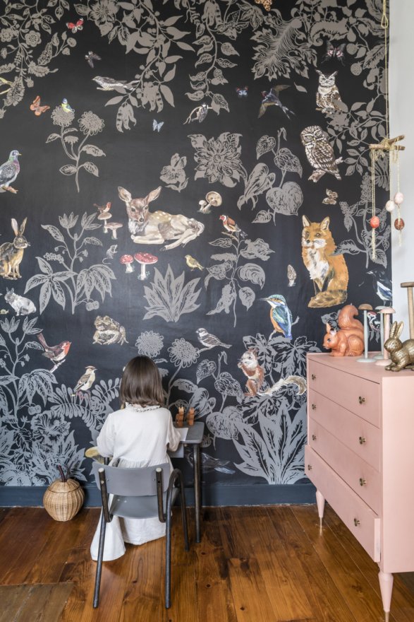 chambre d'enfant rétro