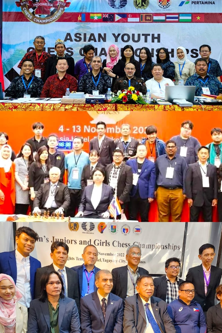 Ellie Emira and Asian Chess Federation, at Asian Youth Indonesia 2022, Eastern Asia Thailand 2022,