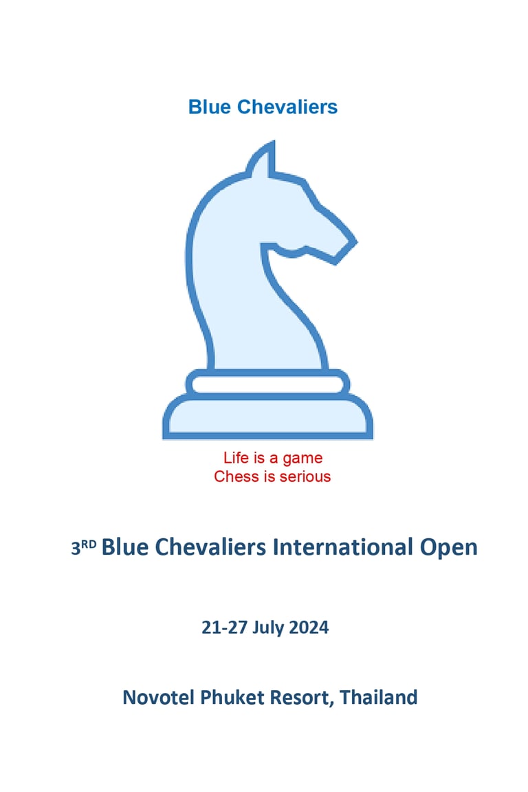 3rd Blue Chevaliers International Open 2024. Thailand Chess Tournament