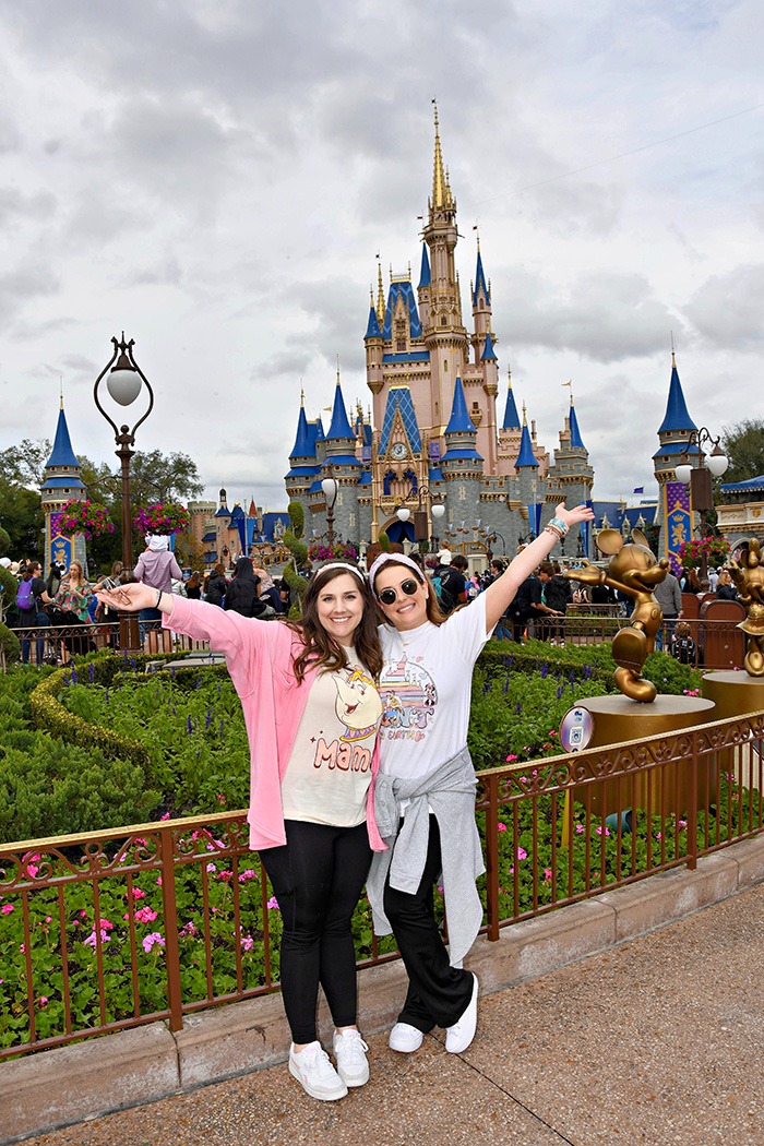 Christen and Sarah Turner pictured on Main Street, U.S.A.® inside Disney's Magic Kingdom® Park.