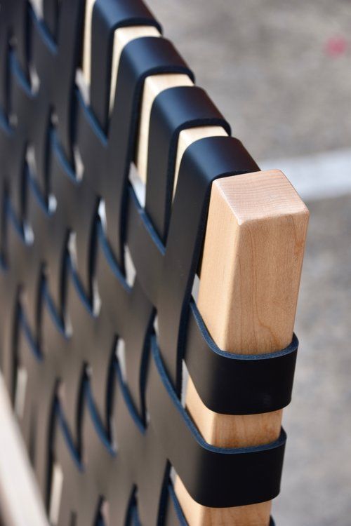 Cabecero de cama con cuero  negro