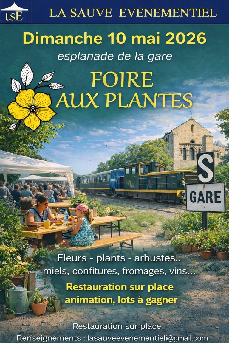 Foire aux plantes La Sauve (33) 2026