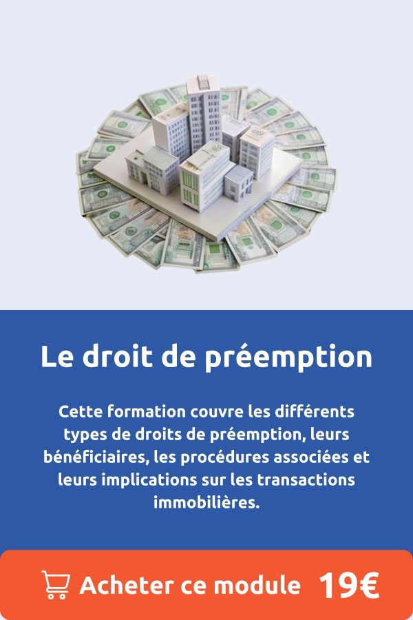 Le droit de préemption