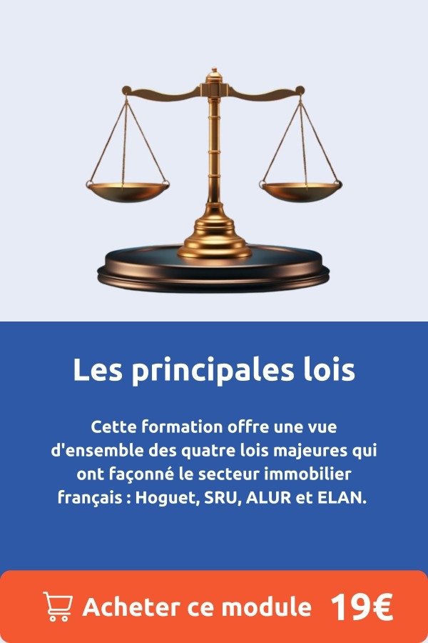 Les principales lois en immobilier