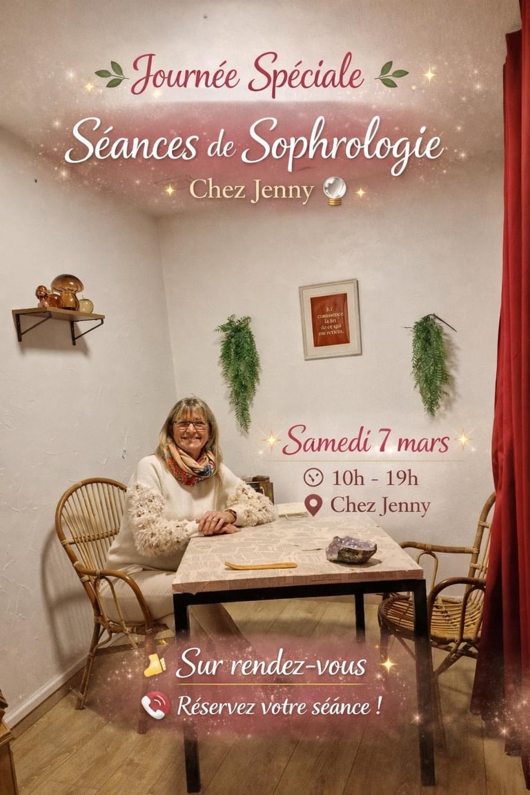 Sandrine Thibault sophrologue with Jenny, at arcanum leviosa 