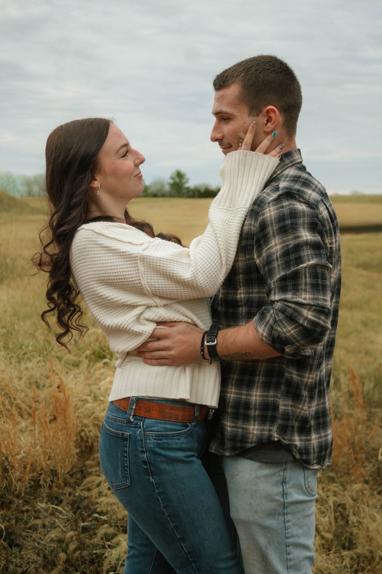 documentary style couples engagement session at crockett park, northern virginia