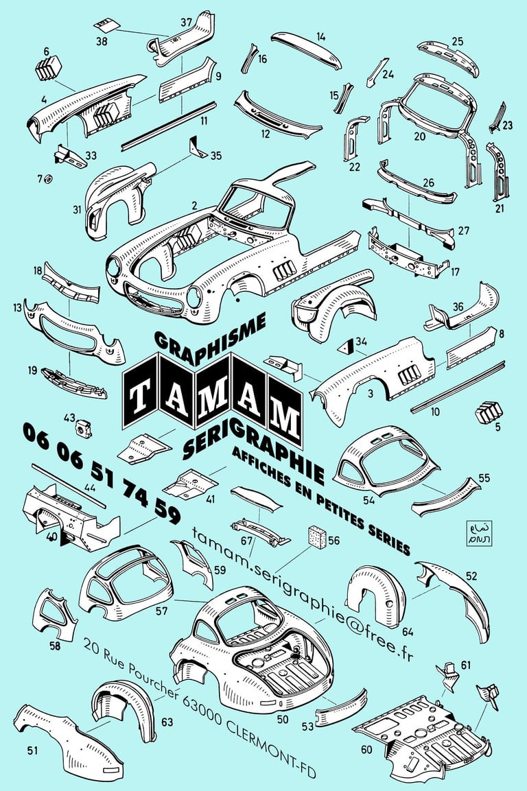 tamam sérigraphie affiche