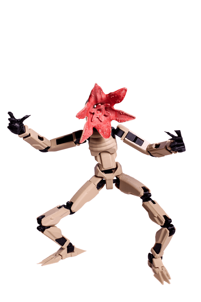 Figura Demogoron articulada impresa en 3D — Tío TresD México