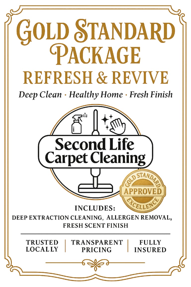 Professional carpet cleaning Hobart – Refresh & Revive steam cleaning package for rugs and carpets