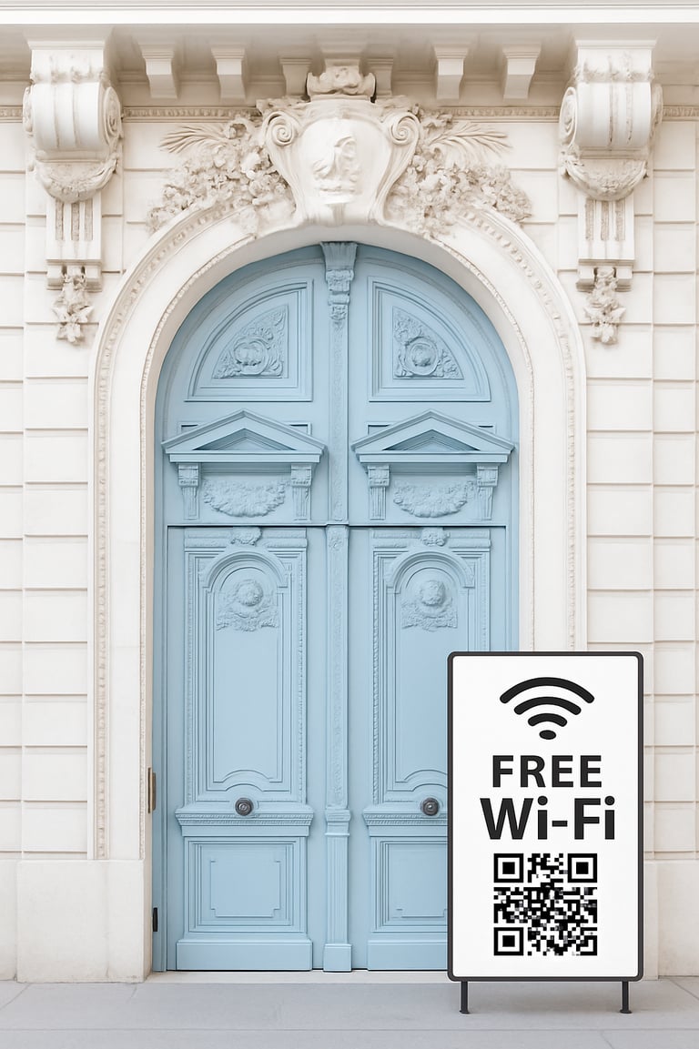 Snabbt och säkert gäst WiFi utan lösenord via QR-kod – Sweden WiFi för hotell , Airbnb, vandrarhem