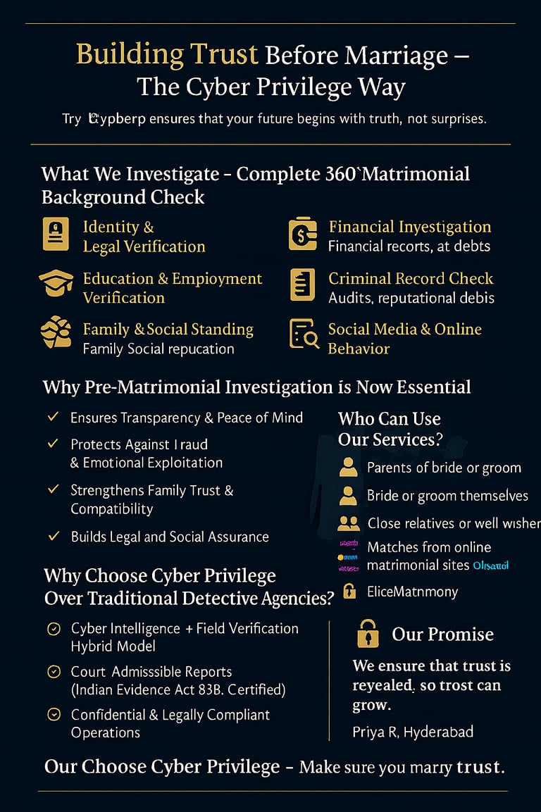 top pre matrimonial investigations in india boy bestie verify