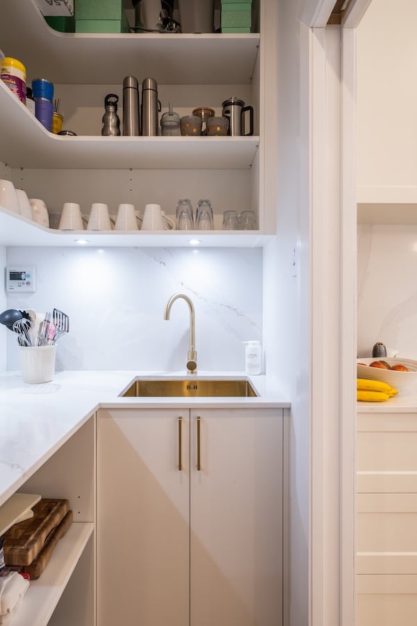 Kitchen renovation scullery Peaky Builders Wellington