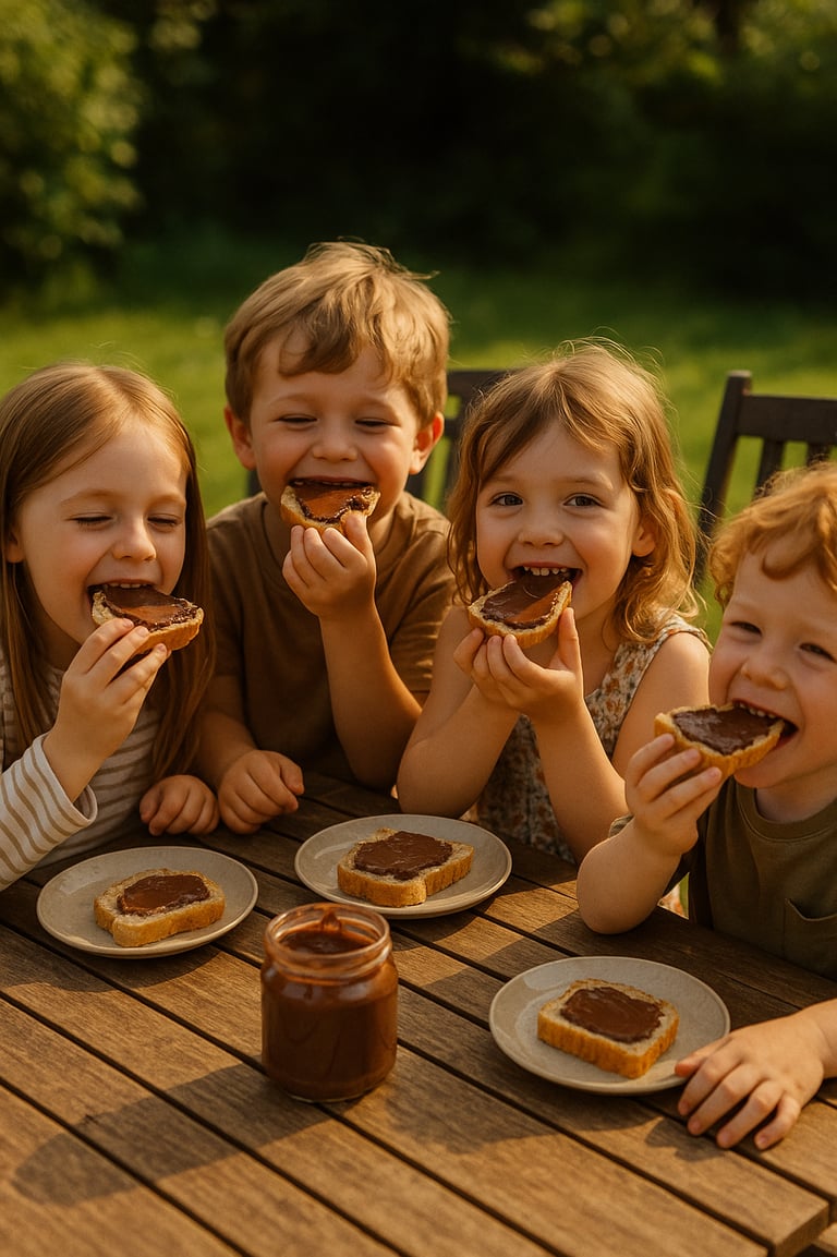 Pain et chocolat pour les enfants pour la journée mondiale du pain