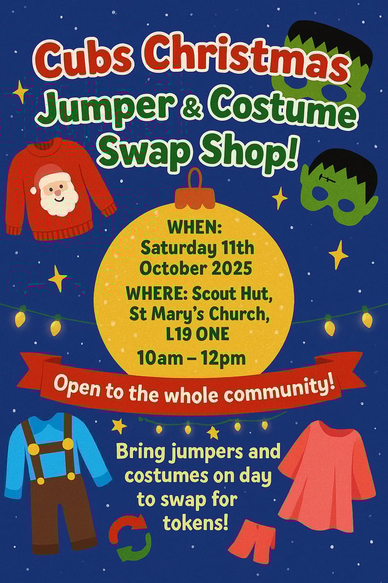 Christmas jumper and costume swap