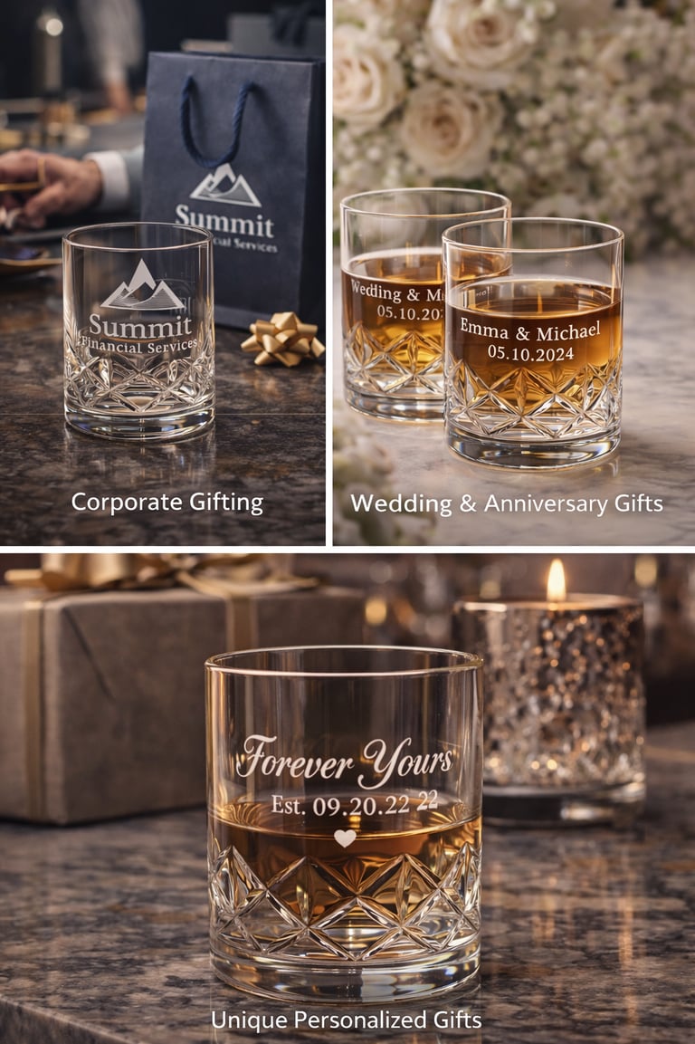 Custom Crystal Carved Glassware Manufacturer in China 