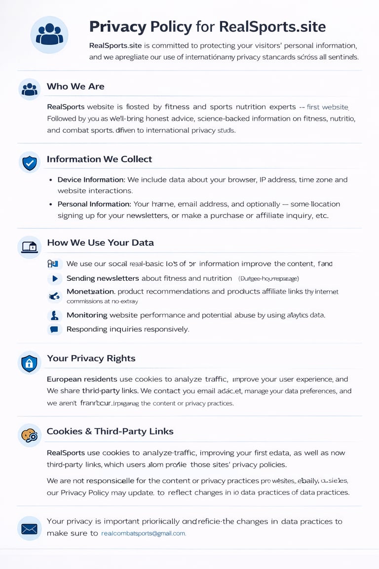 privacy policy of realsports.site