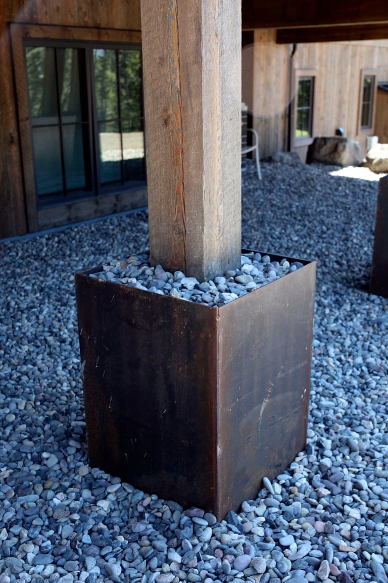 steel wrapped column