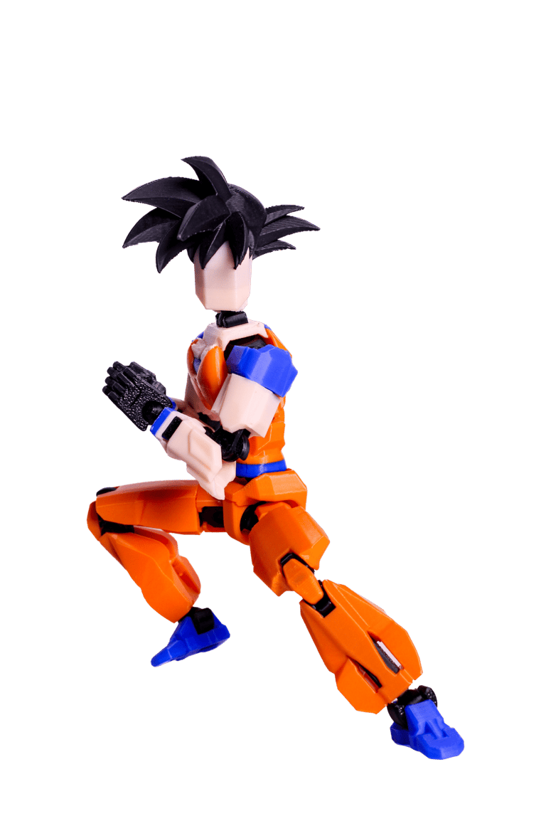 Figura Goku articulada impresa en 3D — Tío TresD México