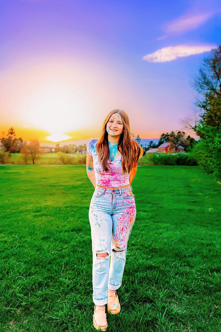 Paint Powder senior pictures by Lititz PA senior picture photographer