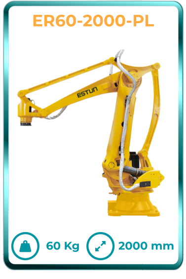Robot industrial paletizador chino de calidad en Mexico Estun modelo ER60-2000-PL