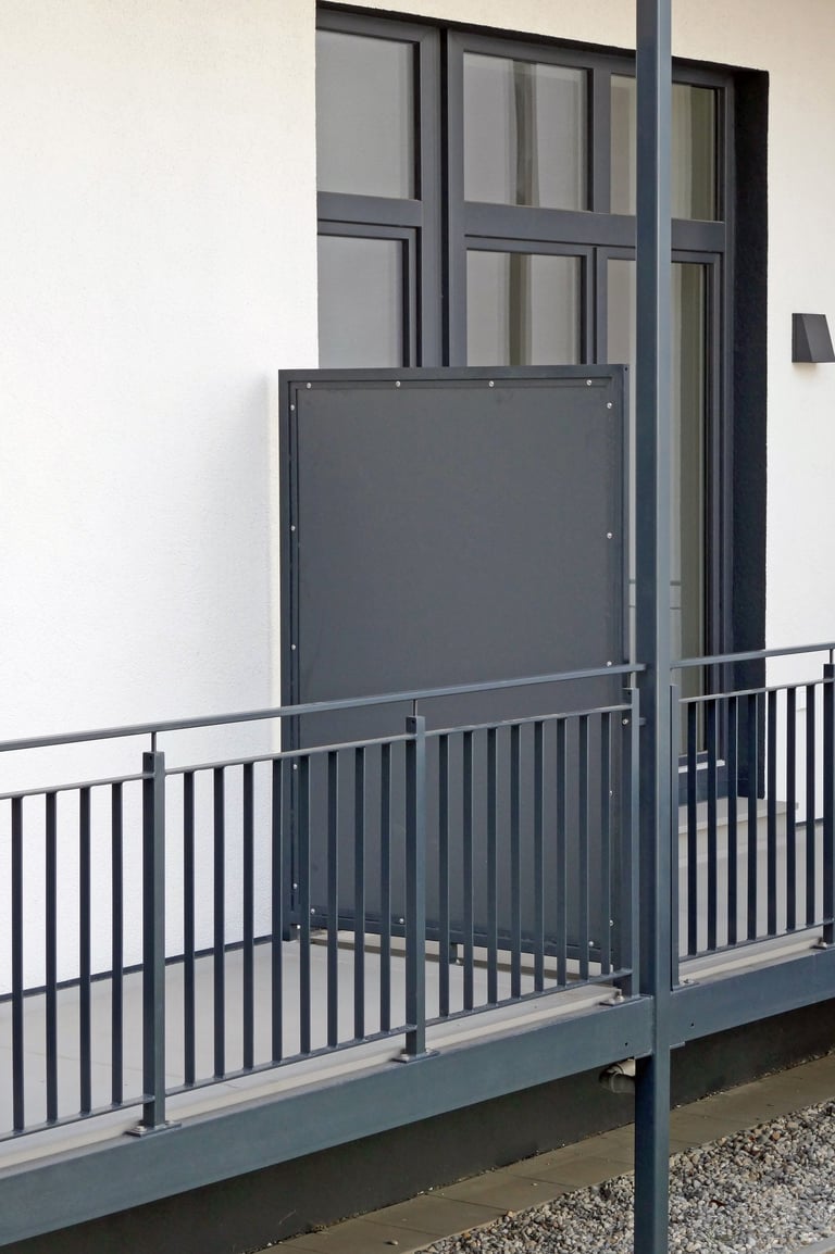 Trennwand als Sichtschutz