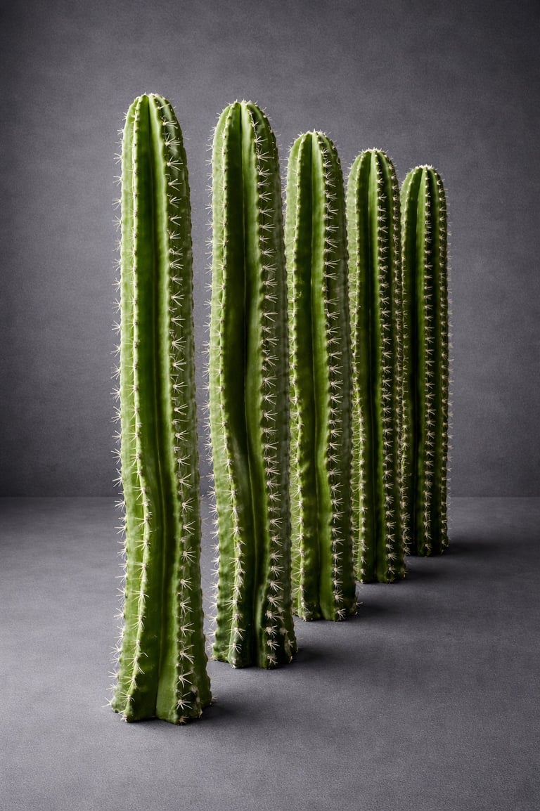 cactus decorativos de fibra de vidrio