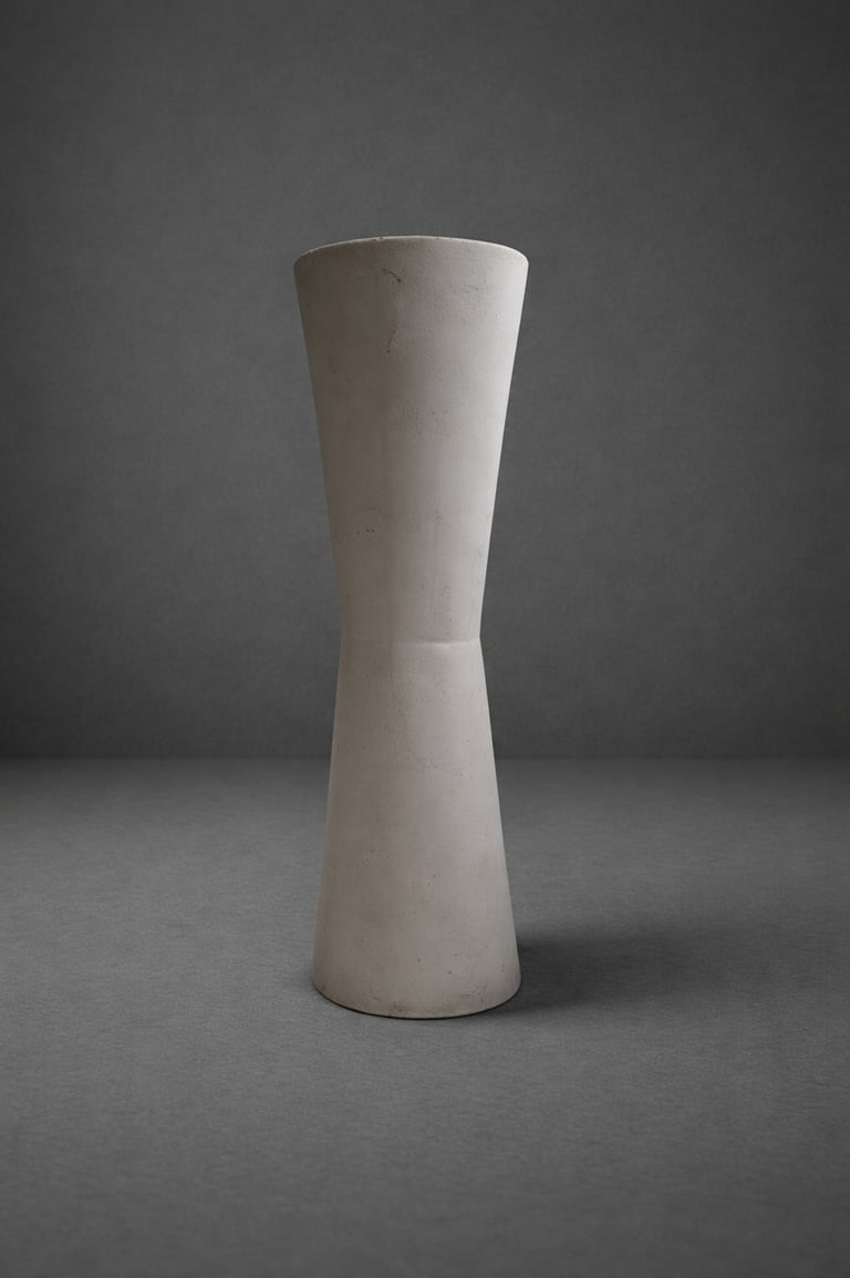 columna gris alta en fibra de vidrio