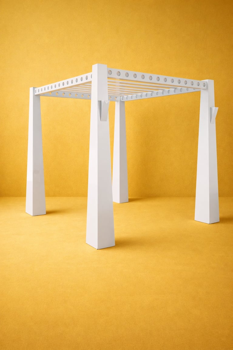 Gazebo para bodas de fibra de vidrio 