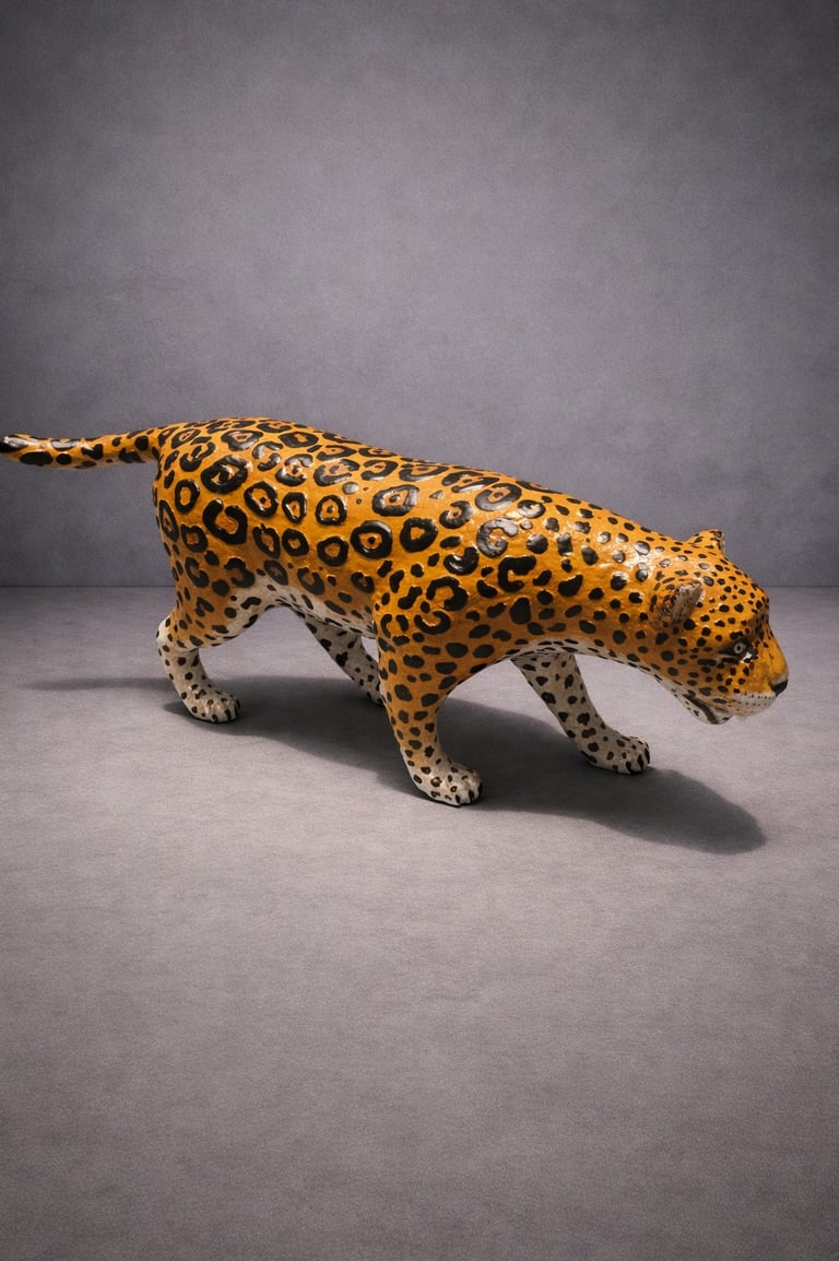 Jaguar hecho en fibra de vidrio