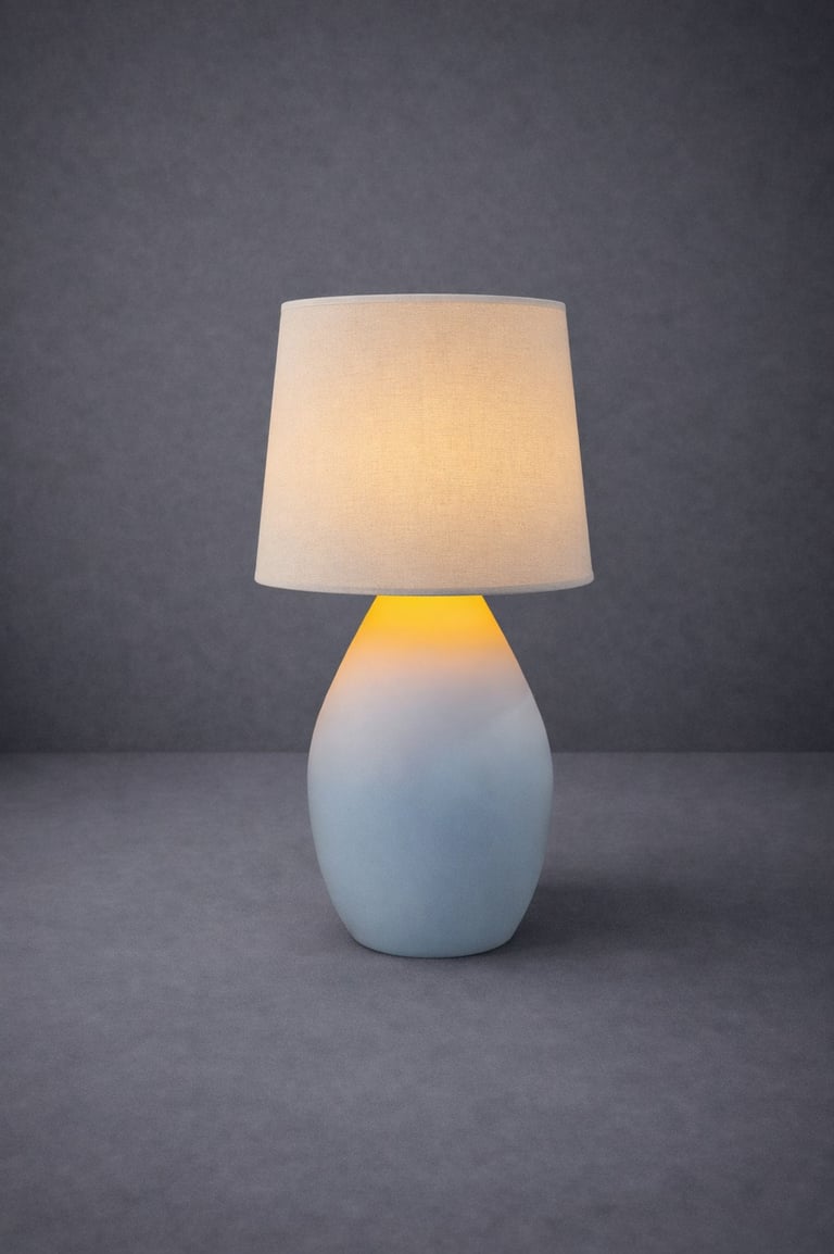 lampara tipo hongo con sol en fibra de vidrio