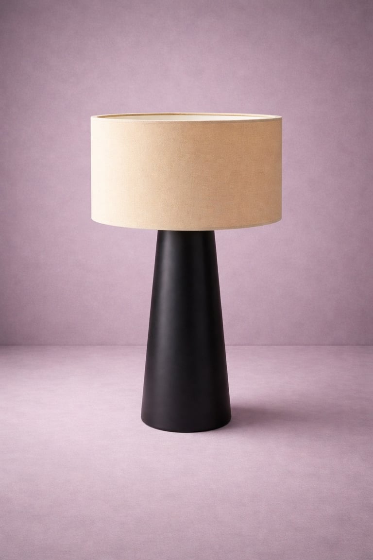 lampara tipo hongo en fibra de vidrio