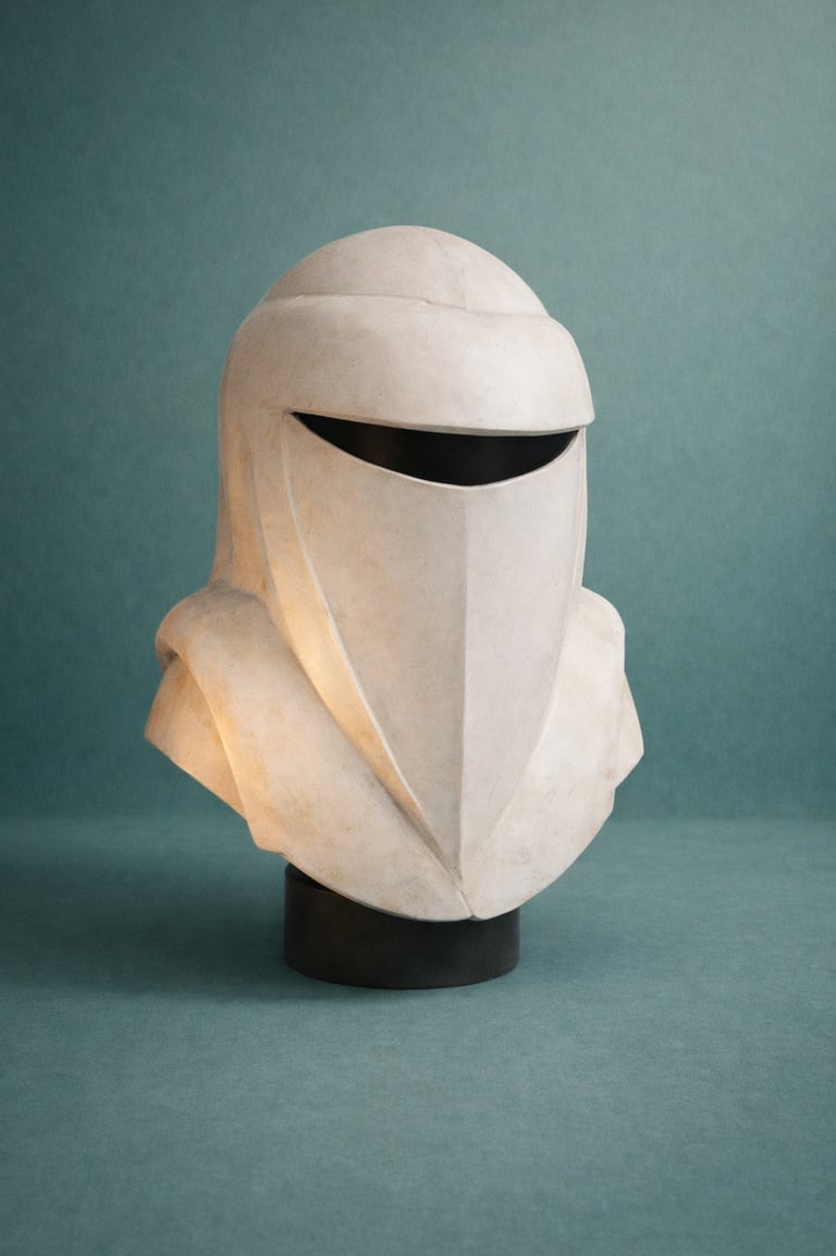 mascara de star wars en fibra de vidrio