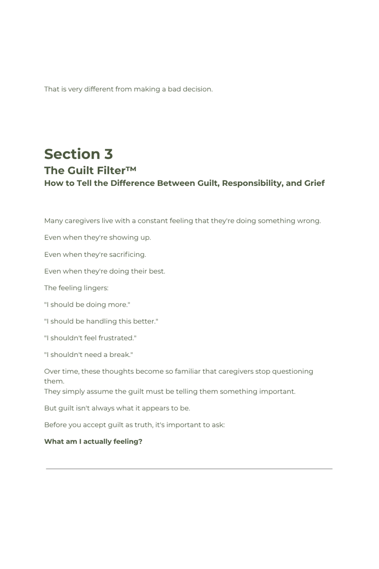 Caregiver Clarity Guide - Simple Frameworks for Caregiving