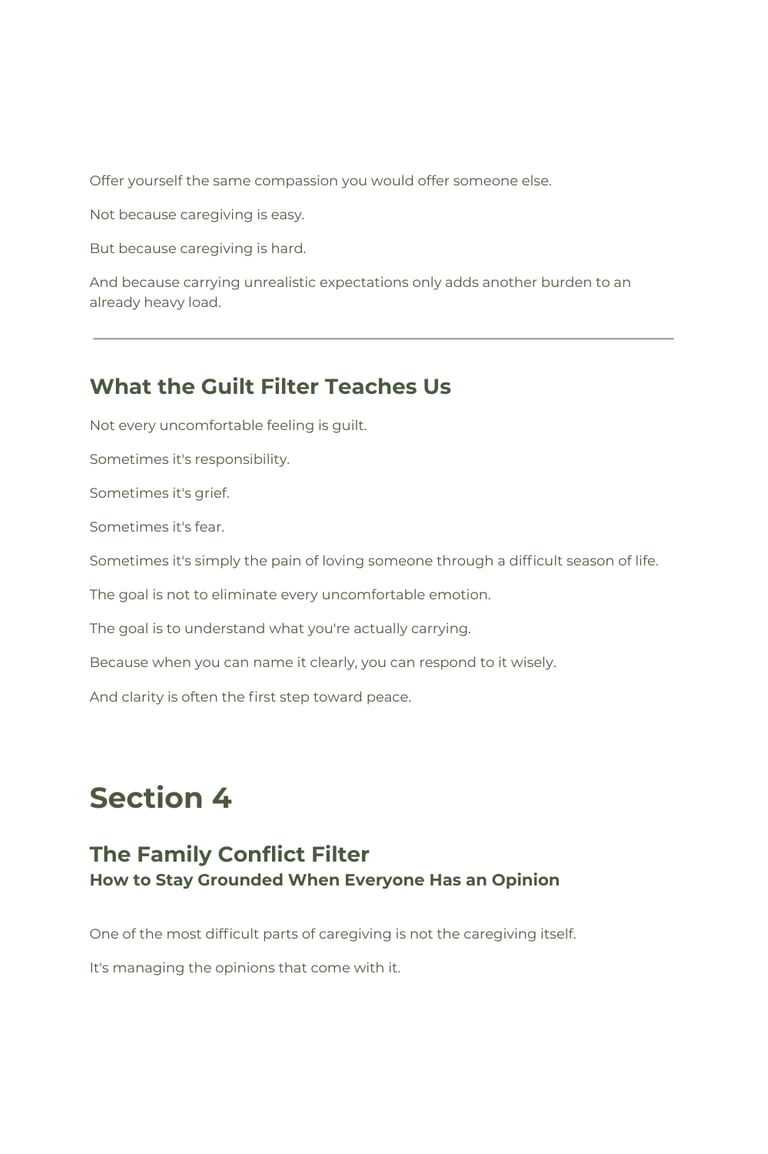 Caregiver Clarity Guide - Simple Frameworks for Caregiving