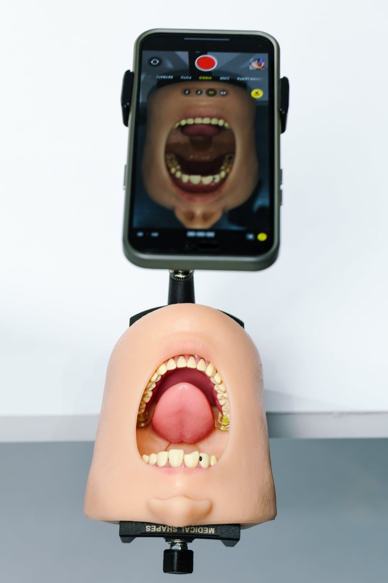 Fantoma portátil para simulación odontológica