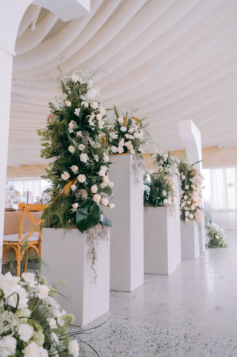 Decoración de columnas  monterrey diseño floral Amor de Flores