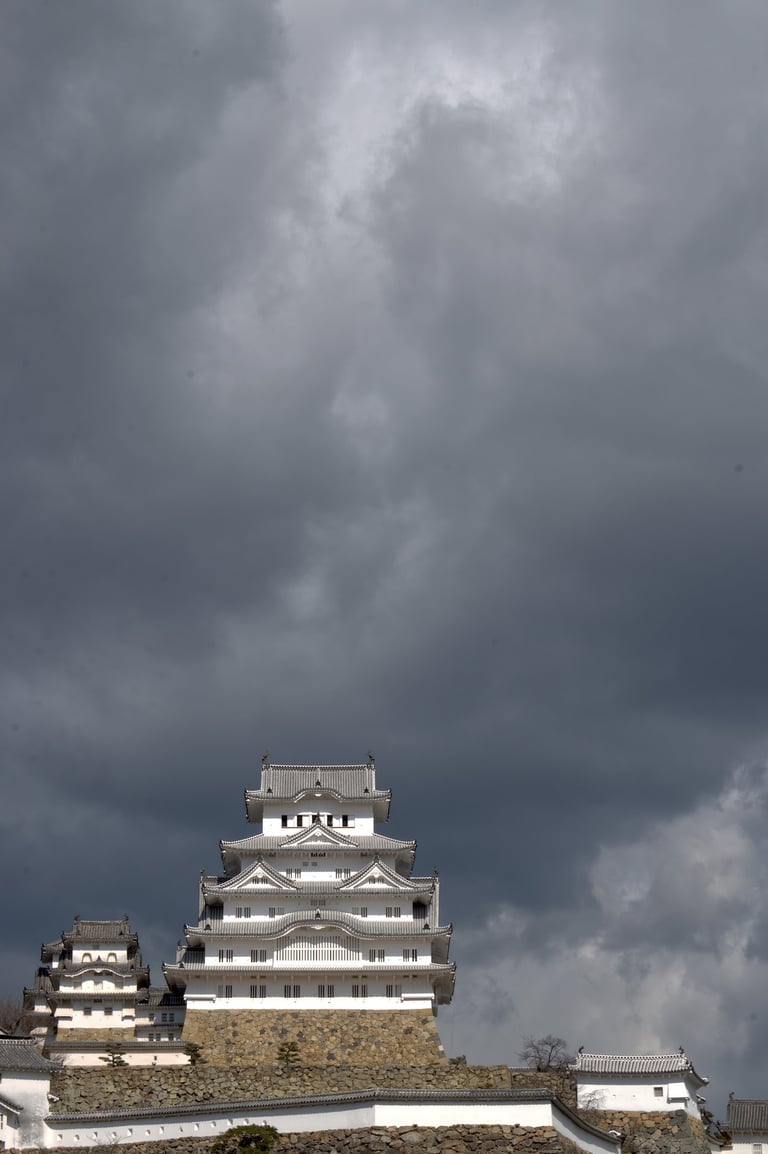 "The Looming Skies Above" - Himeji Castle, Japan