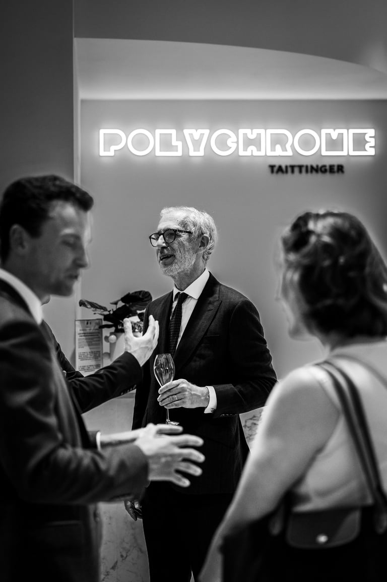 Reportage soirée Polychrome, Restaurant à la Maison Champagne Taittinger 