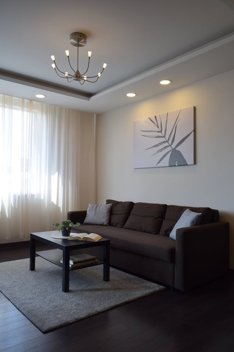 3 kambarių buto svetainė - NT brokeris Andrius Velykis