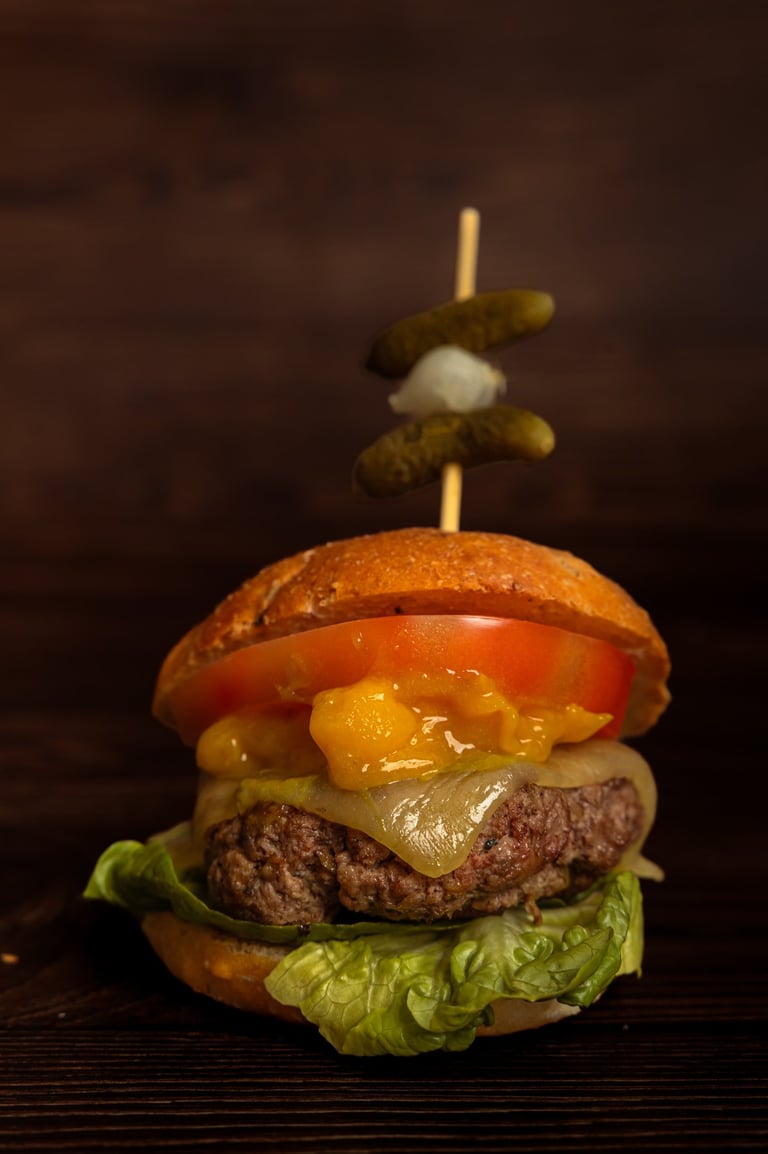 Burger reformulated with fibre to improve nutition and reduce cost