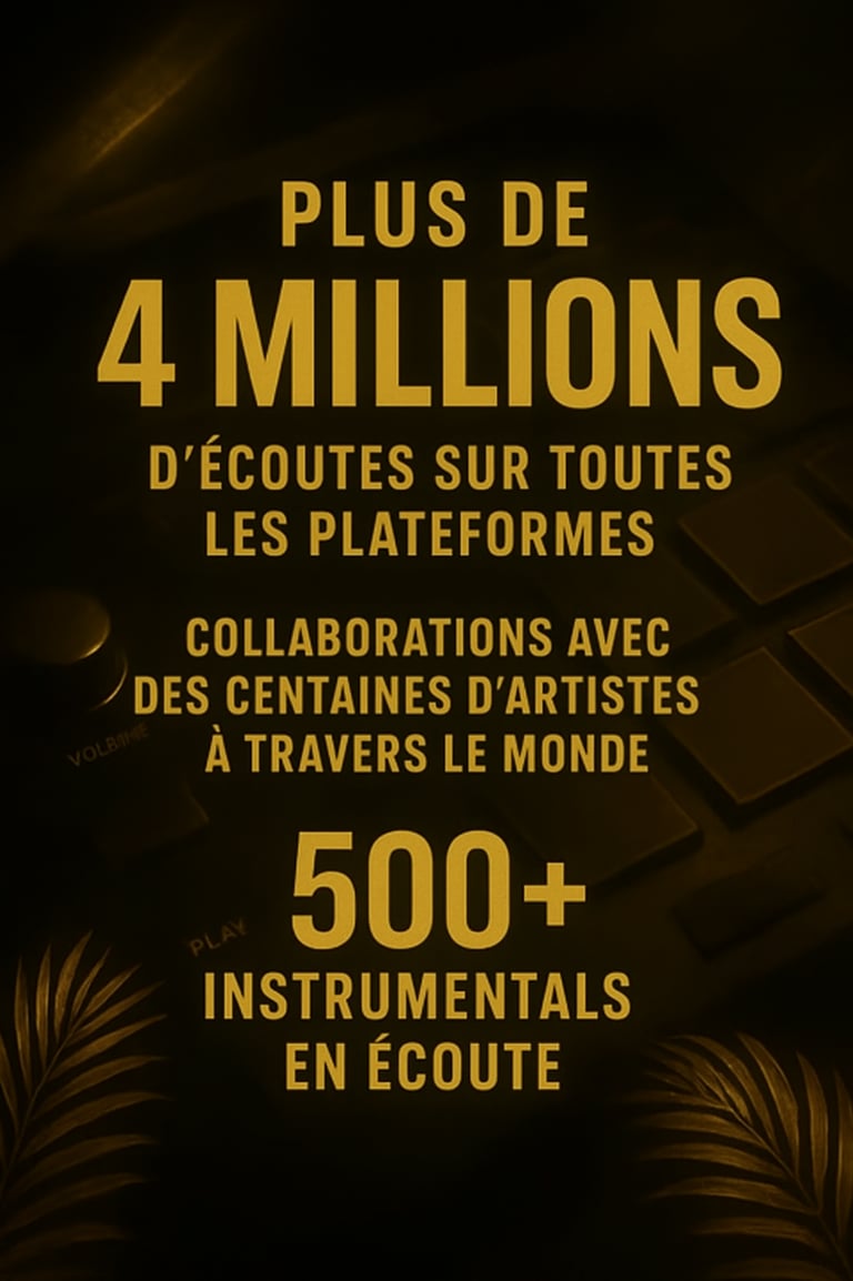 dayell beatz 4 millions d'écoutes dans le monde instrumentals beats producer